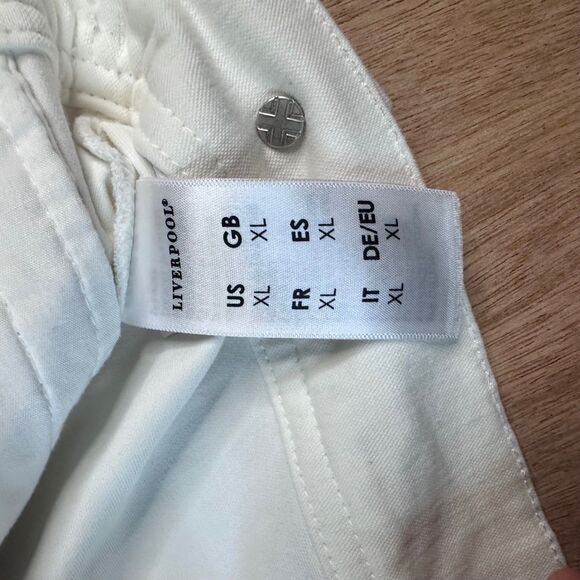 Liverpool Los Angeles White Denim Jacket Women’s XL Stretch Jean Coat - Picture 4 of 6